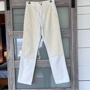 Madewell 2 tone carpenter pants